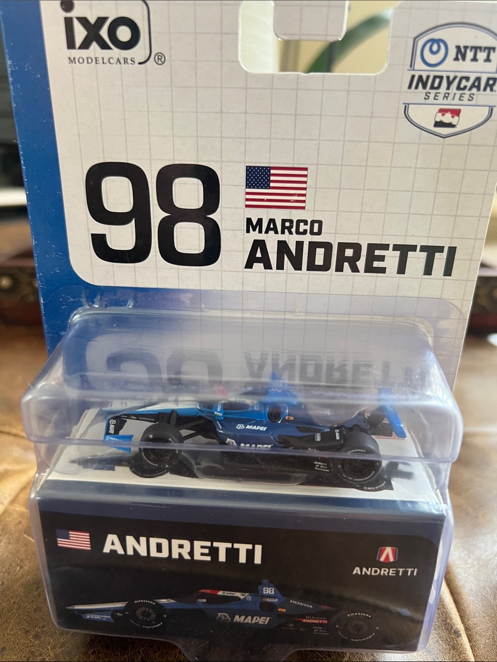 Andretti Marco Andretti #98 Blue IndyCar Model by ixo